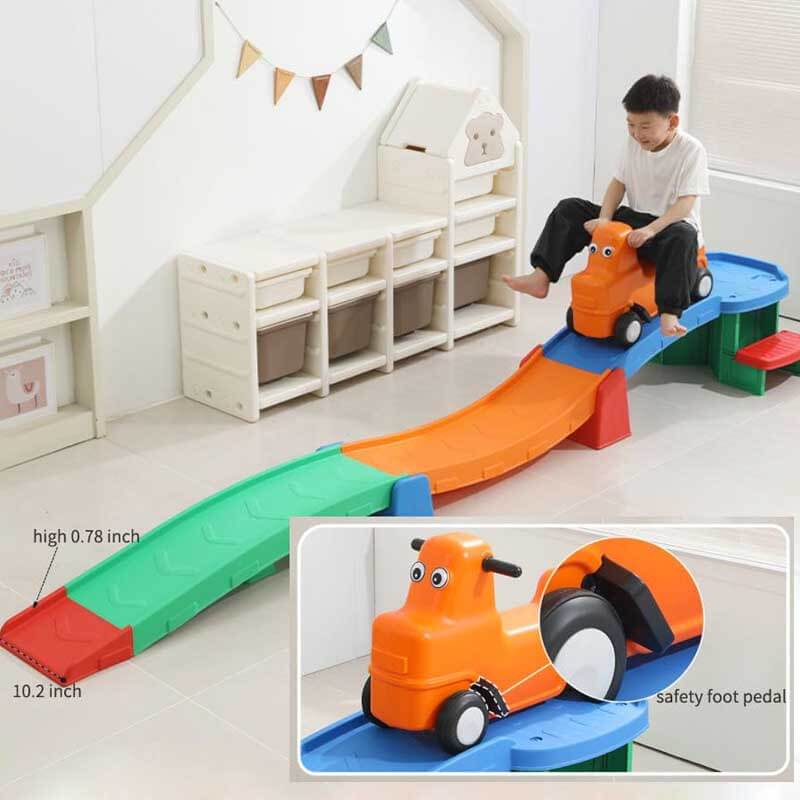 Kids Roller Coaster Ride on Toy for Toddlers, Indoor/Outdoor Playset ...