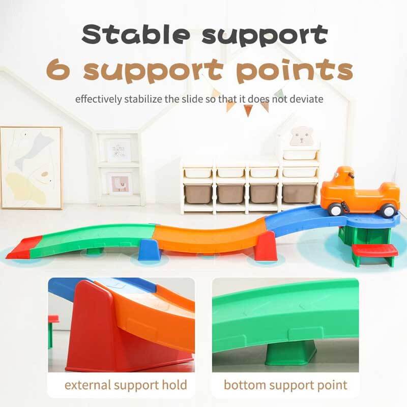 Kids Roller Coaster Ride on Toy for Toddlers, Indoor/Outdoor Playset