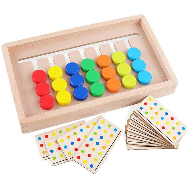 Wooden Early Learning 4-color Sorting Game | Shinymarch