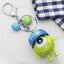 Cute Three-eyed Monster Key Chain, Lovely Cartoon Light Up Sound Keychain Will Say I Love You | Shinymarch