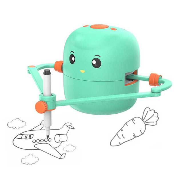 Interactive Educational Drawing Robot for Kids - Montessori Learning Toy with 100 Word Cards, Voice Interaction, Ages 5+ | Shinymarch