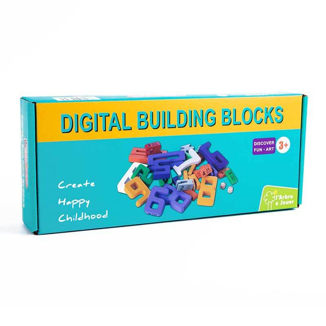 Wooden Digital Building Blocks 3+ Years Old Kids 1-10 Number Game Balance Competition Toy, Gift for Boys Girls | Shinymarch