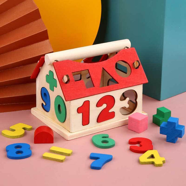 Wooden Numer House for Preschooler | Shinymarch