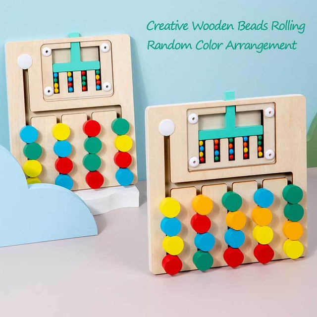 Wooden Early Learning Color Matching Game for Kids | Shinymarch