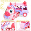 Toys for 1 2 3 Year Old Girl, 5-in-1 Unicorn Toys Carrier Truck Toy Cars with Light & Sound,Girl Toddler Toys Age 2-4,1 2 3 Year Old Girl Birthday Gifts Kids Toys for Girls | Shinymarch