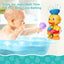 Bath Bathtub Toys for Toddlers 1 2 3 Years Old | Duck Bathtub Toys with Rotatable Waterwheel/Eyes | Bathroom Strong Suckers Water Scoop Fun Bath Toys for Toddlers Boys Girls 1-4 Years | Shinymarch