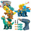 Creative Dinosaur Toys for Kids Assemble Dinosaur Toys STME Learning Educational Building Construction Set with Power Drill - Dinosaur Toy Party Birthday for Boys | Shinymarch