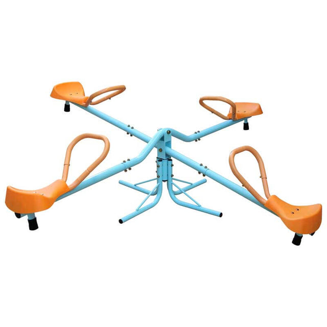 Outdoor Kids Spinning Seesaw Sit and Spin Teeter Totter Outdoor Playground Equipment Swivel Teeter Totter for Backyard | Shinymarch