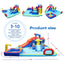 10 in1 Inflatable slide water park bouncing house garden with splash pool & water gun & basketball & climbing wall & dual pools & soccer | Shinymarch