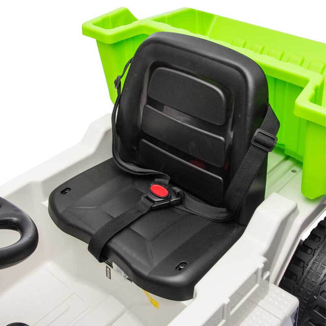 Ride on Dump Truck, 12V Ride on Car with Parents Control, Electric Dump Bed and Extra Shovel,Phone stand,Three-point seat belt,Easy installation,age 3+,MP3,Music,Bluetooth,USB,Story | Shinymarch