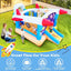 6 in 1 outdoor indoor inflatable bouncer for kids target ball basketball slide with blower | Shinymarch