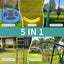 Swing Set for Kids Outdoor Backyard Playground Swing Set with Ladder and Basketball Hoop | Shinymarch