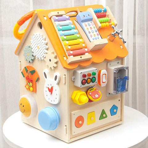 Juego Montessori 3 En 1 De Madera Para Niños 1 Año – Juguete Sensorial De Apilamiento, Monedas Y Palitos, Fomenta Motricidad Fina