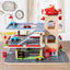 Three-dimensional Wooden Parking Garage Playset | Shinymarch