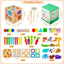 Baby Activity Cube 8-in-1 QIYI Wooden Montessori Toys for 3+ Year Old Multifunctional Educational Learning Sensory Toy, Sorting & Stacking Toys for 36M+ Toddlers Birthday Gifts for Kids | Shinymarch