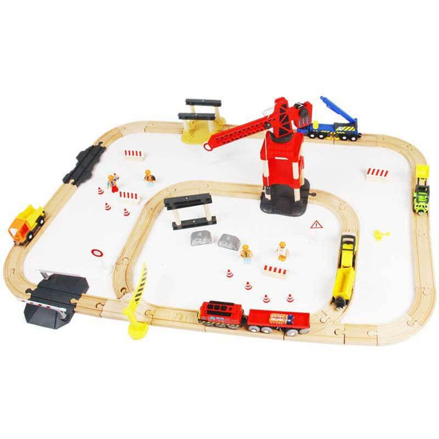 Shinymarch® Wooden Train Track