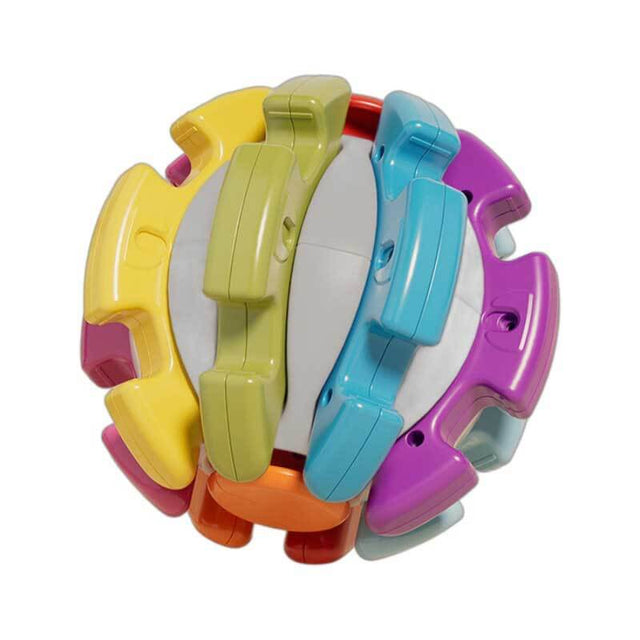 Montessori Busy Ball Toy for Toddlers – 6-in-1 Transformable Activity Ball with Bright Colors, Fine Motor Skills Training, Educational Construction Toy for Kids Ages 1-3, Safe ABS Material | Shinymarch