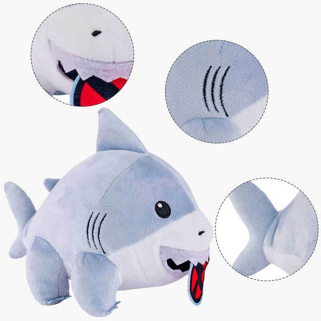 Jeff The Land Shark Plush 9.8" Cute Shark Plushies Toy for Boys Girls Soft Stuffed Animal Pillow Doll Gifts for Fans Kids | Shinymarch