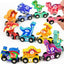 Toys for Toddlers, 12pc Wooden Magnetic Train Track Set with Animal and Digital Designs, Montessori Educational Toy for 2 3 4 5 Year Olds Boys and Girls Christmas Birthday Gift | Shinymarch