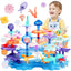 Birthday Gifts for 3 4 5 6 7 Years Old Toddlers Girls Boys - 76PCS Marine Life Building Stacking Toys with Carry Box | STEM Preschool Educational Pretend Play | Learning Toys for Kids | Shinymarch