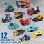 12PCS Metal Pull Back Cars Toy for Kids, Toy Cars for Kids, Trucks Toy Vehicles Set for Toddlers, Party Favors for Toddler Toys,Educational Play, Birthday Gift for Boys Girls | Shinymarch