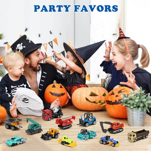12PCS Metal Pull Back Cars Toy for Kids, Toy Cars for Kids, Trucks Toy Vehicles Set for Toddlers, Party Favors for Toddler Toys,Educational Play, Birthday Gift for Boys Girls | Shinymarch