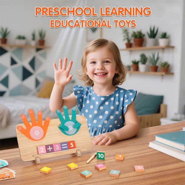 Montessori Toys for 3-5 Year Old, Double-Sided Educational Learning Math manipulatives Number Counting Blocks Toys for Kids, Preschool Math Games for Toddlers 3 4 5 Year Old, Boys Girls Birthday Gifts | Shinymarch