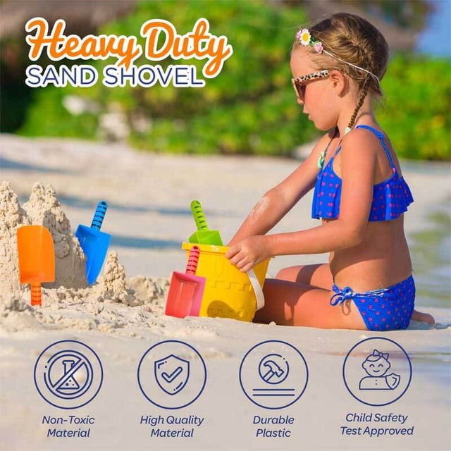 Novelty Sand Shovel for Kids Bulk, 24 Pack Heavy Duty Plastic Beach Shovels - for Planting, Toddler Digging & Garden Tool, Sandbox Toys, End of Year Student Gifts from Teacher | Shinymarch