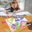 Glowing LED Kids Drawing Board with Colors & Night Light – 11.8"x7.9" Acrylic Desktop Dry Erase Memo Whiteboard, USB Powered, Dimmable, to Do List, Planning for Home/Kitchen/Office/School | Shinymarch