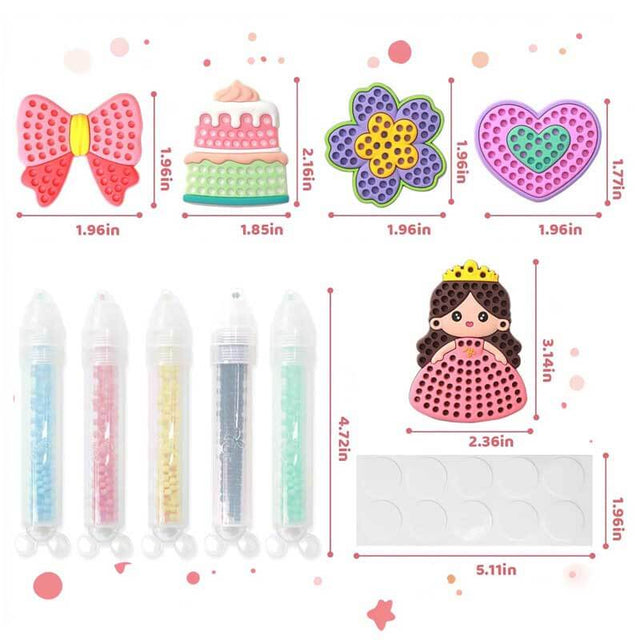 DIY Bead Art & Mosaic Kit for Kids Ages 6-12 – Complete Craft Set with Bead Pens, Colorful Templates, and Fun Stencils – Creative Arts & Crafts Activity for Boys and Girls | Shinymarch