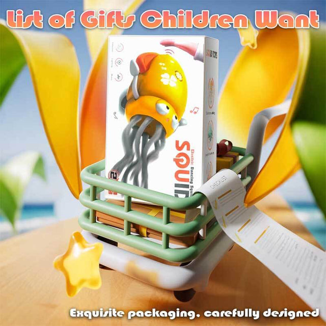 Electric Dancing Octopus Toy for Kids - Automatic Obstacle Avoidance, LED Lights & Music, Interactive Crawling Robot Toy for Toddlers, USB Rechargeable, Gift for Boys Girls | Shinymarch