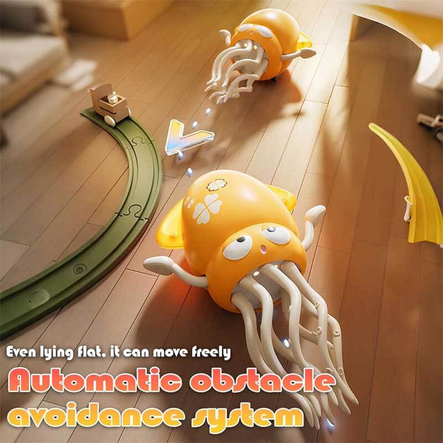 Electric Dancing Octopus Toy for Kids - Automatic Obstacle Avoidance, LED Lights & Music, Interactive Crawling Robot Toy for Toddlers, USB Rechargeable, Gift for Boys Girls | Shinymarch