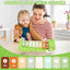 Baby Piano Xylophone Musical Toys - 2 in 1 Wooden Montessori Crocodile Toys for Toddler Kids, 8 Multicolored Key Keyboard Instruments, Preschool Educational Musical Learning Toy for Girls Boys | Shinymarch