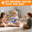 Guitar Toy for Kids DIY Electronic Wooden Play Guitar Kit, Keyboard Piano Music Toys Musical Instruments Game for 5-12 Year Old Children Toddler Boys Girl | Shinymarch
