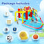 7 in1 Inflatable slide water park bouncing house outdoor Soccer garden bouncer with Splash pool & Water gun & Climbing wall & Basketball & Football  | Shinymarch