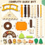 Wooden Building Blocks for Kids Ages 4-8, 167 PCS Stacking Blocks STEM Building Toys with Animals & DIY House, Christmas Birthday Gifts for Girls Boys 4 5 6 7 8 Years Old | Shinymarch