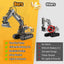 Remote Control Excavator Toys for 4 5 6 7 8 Year Old Boys Gifts, 11CH 2400mAh 2.4GHz RC Cars Construction Toy Truck Digger Metal Shovel Sound Light, Kids Boys Toys Age 4-6 5-7 6-8 Birthday Gift | Shinymarch