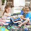 Airplane Toys for Toddlers 3-5 - Car Race Tracks for Kids Ages 4-8 with 8 Small Car Toys, Toddlers Educational Toy, Birthday Gifts for Boys Girls 3-7, Kitchen Playsets Pretend Play | Shinymarch