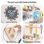 Wooden Baby Push Walker for Toddlers - Multifunctional Montessori Tool Bench Baby Walking Toy with Educational Activities, Ideal for Boys and Girls Aged 3 Years | Shinymarch