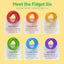 Fidget Toys Slap Bracelets, 6Pcs Textured Silicone Sensory Toys for Kids with Autism,ADHD,Chewing&Biting Anxiety Relief Items, Wearable Stress Fidgets for Adults Office Desk Toys | Shinymarch