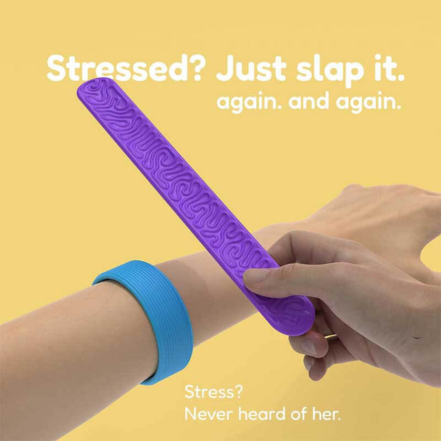 Fidget Toys Slap Bracelets, 6Pcs Textured Silicone Sensory Toys for Kids with Autism,ADHD,Chewing&Biting Anxiety Relief Items, Wearable Stress Fidgets for Adults Office Desk Toys | Shinymarch