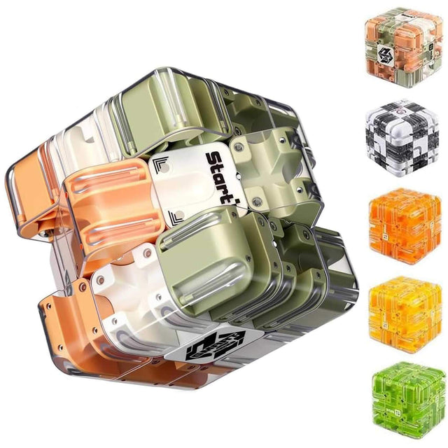 Large 3D Labyrinth Cube Puzzle Maze Ball, 2025 New Brain Teaser & Logic Training Toy for Kids, Teens & Adults, Stress Relief Educational Game, Spatial Awareness Challenge Gift with Bag & Card | Shinymarch