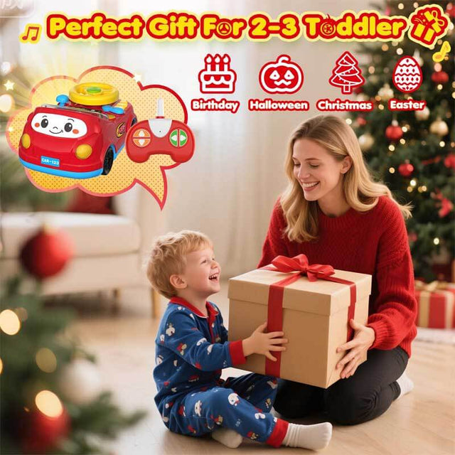 Toddler Toys For Ages 2-4 Boy - Remote Control RC Push Car Racing Adventure Steering Wheel Driving Games,Interactive Learning Educational Christmas Birthday Gift For Kids Age 2 3 4 | Shinymarch