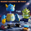 Magnets Robot Building Toys for Kids Ages 3-5 4-8 - 106 PCS Monsters Toys Robot Stacking Building Blocks Set with Storage Box, Creative Learning Christmas and Birthday Gifts for Boys Girls 2-4 | Shinymarch