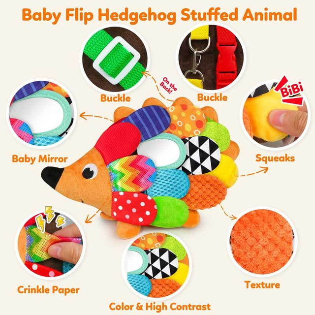 Sensory Hedgehog Plush Stuffed Animal Baby Toy