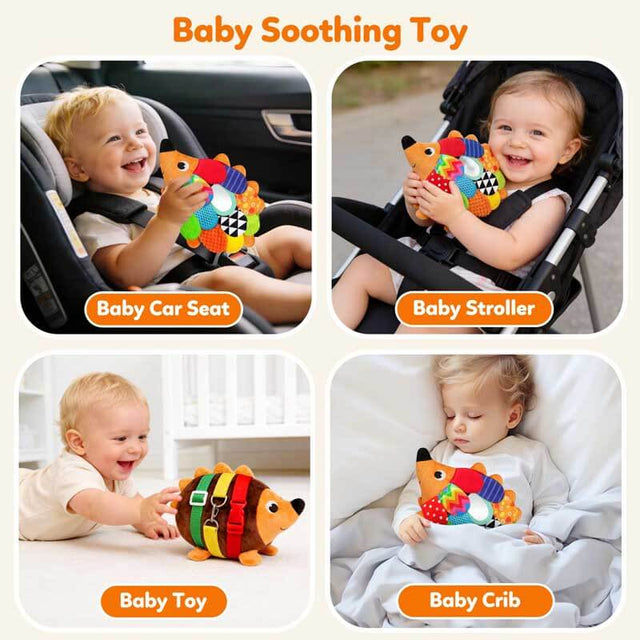Sensory Hedgehog Plush Stuffed Animal Baby Toy
