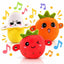Musical Sensory Toys, Interactive Music Plush Toy, Engaging Dual Gameplay Modes, Soft & Adorable Fruit Design, Multiplayer Interaction Game, for Christmas Birthday Gifts
