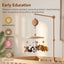 Knitted Animal Baby Crib Mobile for Neutral Nursery Decor