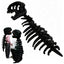 My Cozy Dino Bone Buddies Dinosaur Skeleton Plush, Silly Hooded Dinosaur Costume, Soft Huggable Stuffed Animal for Dress-Up, Parties, Halloween, Kids Gifts | Shinymarch