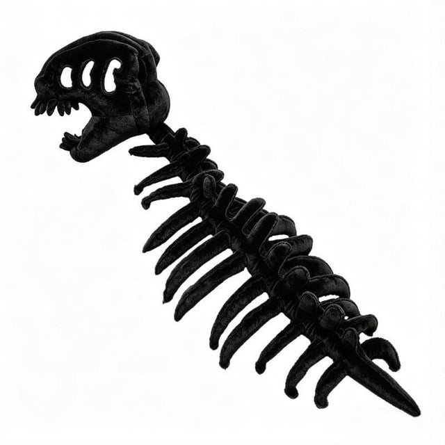 My Cozy Dino Bone Buddies Dinosaur Skeleton Plush, Silly Hooded Dinosaur Costume, Soft Huggable Stuffed Animal for Dress-Up, Parties, Halloween, Kids Gifts | Shinymarch